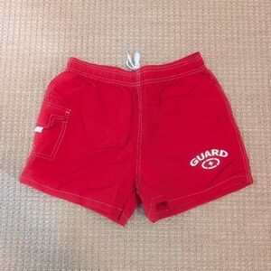 Red Athletic Shorts for Women